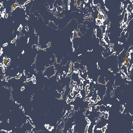 Dark blue marbled masculine seamless texture. Irregular ink blotch paint effect background. Marble...