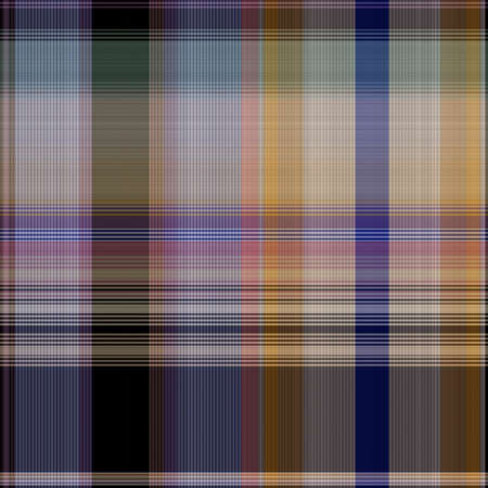Seamless madras patchwork plaid cotton pattern. Tileable quilting fabric effect linen check background.の写真素材