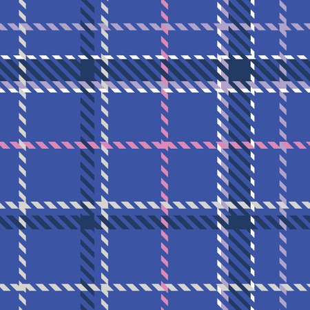 Spring fresh seamless plaid vector pattern. Gingham bright color checker background. Woven tweed all over print.のイラスト素材