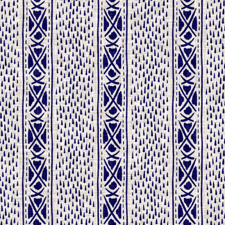 Seamless indigo washed stripe texture. Blue woven boro linen cotton dyed effect background. Japanese...