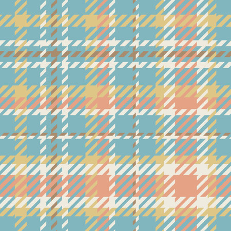 Gender neutral seamless plaid vector pattern. Gingham baby color checker background. Woven tweed all...