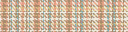 Gender neutral seamless plaid vector border. Gingham baby color checker background. Woven tweed all...