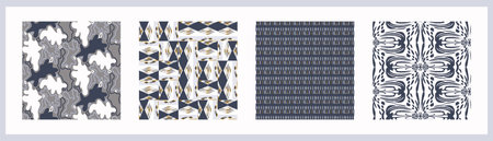 Masculine geometric digital papers collection. Classic retro geo shape seamless pattern texture....