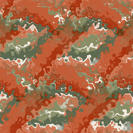 Western marbled mottle seamless raster pattern. Bohemian desert orange irregular cloth design for verstaile nature background.の写真素材