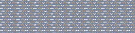French fleur de lis royal lily seamless border. Farmhouse cottage banner. Lilies lys flower flourish...