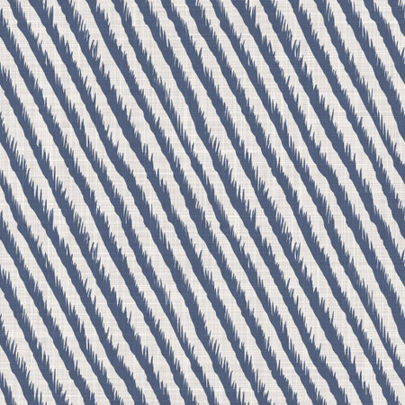 Seamless French country kitchen stripe fabric pattern print. Blue yellow white vertical striped...