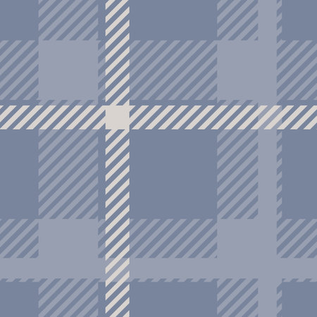 Farmhouse seamless plaid vector pattern. Gingham baby color checker background. Woven tweed all over...