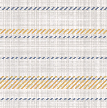 Seamless French country kitchen stitch stripe fabric pattern print. Yellow white vertical striped...