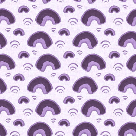 Gender neutral rainbow seamless raster background. Simple whimsical romantic 2 tone pattern. Kids nursery wallpaper or scandi all over print.の写真素材