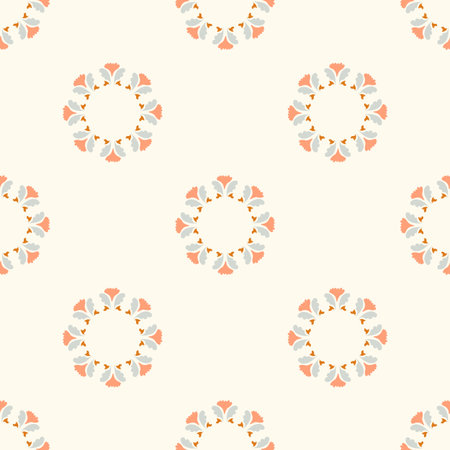 Dark boho flowers seamless pattern in trendy ditsy wildflower style. Hand drawn organic botanical...
