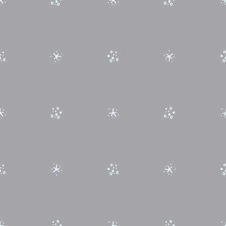 Christmas gender neutral snowflake seamless vector pattern. Masculine winter snow graphic design for wrapping paper, Xmas, frosty wallpaper. Holiday hand drawn December star.のイラスト素材
