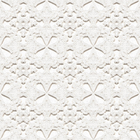 White on White linen lace effect background. Minimal stylish wedding invitation with subtle 3d lacy...