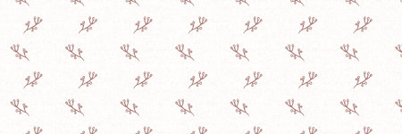 Gender neutral foliage leaf seamless raster border. Simple whimsical 2 tone pattern. Kids nursery...