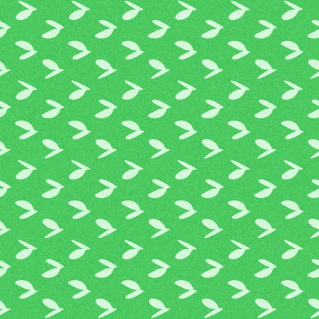 Modern motif shape summer abstract shape fresh green color seamless pattern with cloth fabric linen effect. Vibrant fresh childish geo abstract design for hand drawn textile motif template.の写真素材