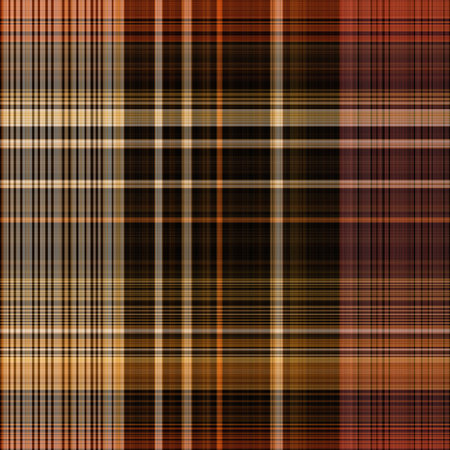 Warm fall gingham tartan check seamless pattern. Woven classic variegated ombre check texture with fabric effect. Repeatable tile for fashion and home decor soft furnishing design.の写真素材