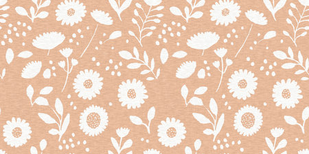Calm minimal shape seamless border. Gender neutral baby nursery decor edging. Scandi style sketch tape in decorative kid fashion swatch.の写真素材