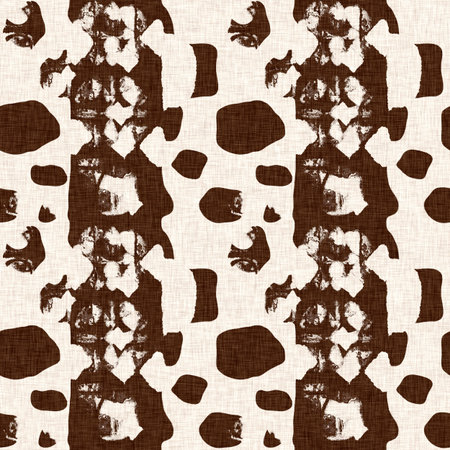 Calm scribble shape minimal shape seamless pattern. Gender neutral baby nursery natural brown linen decor background. Scandi style sketch doodle wallpaper in decorative kid fashion swatch.の写真素材