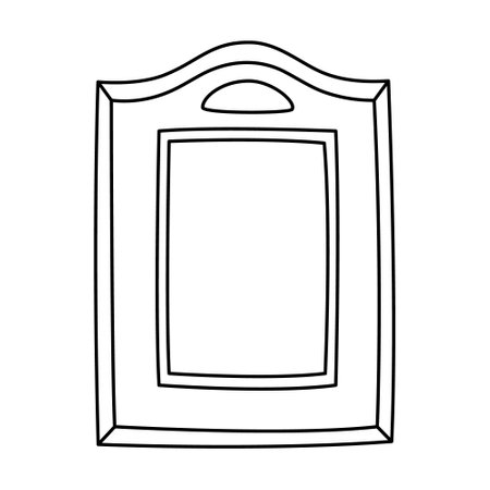 Simple vintage hand drawn doodle frame or borderのイラスト素材
