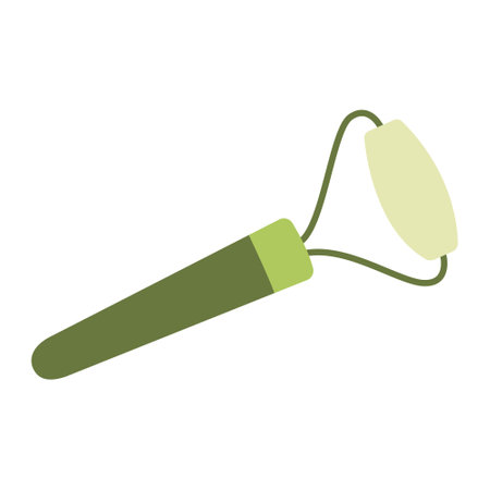 Facial roller massager. Item for skincare. Vector flat illustration.のイラスト素材