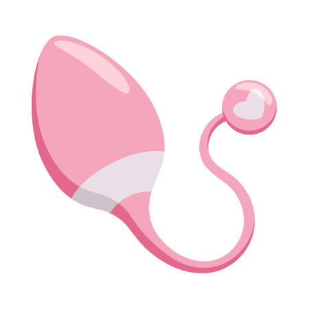 Cute vibro egg. Sex toy for women. Vector flat illustration.のイラスト素材