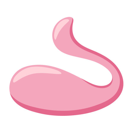 Cute vibro egg. Sex toy for women. Vector flat illustration.のイラスト素材
