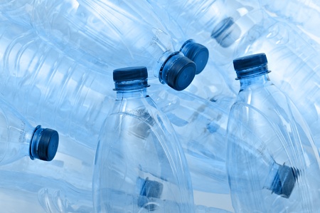 bunch of empty plastic bottleの写真素材