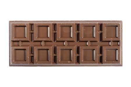 chocolate bar, isolated on whiteの写真素材