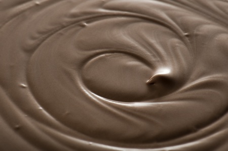 melted milk chocolateの写真素材