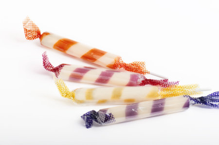 colorful lollipop, on white background