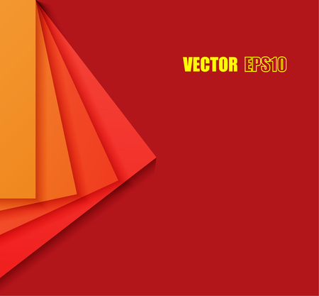 Abstract colorful background. Paper cut square shapes background.のイラスト素材