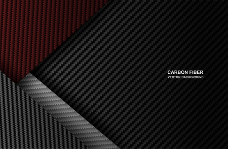 Abstract .Carbon fiber background. red carbon fiber background ,light and shadow. Vector.のイラスト素材