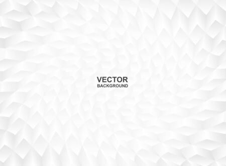 Abstract. White paper crease patterns geometric background. light and shadow. Vector.のイラスト素材
