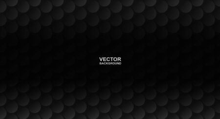 Abstract. Circle black background. light and shadow. copy space .Vector.のイラスト素材