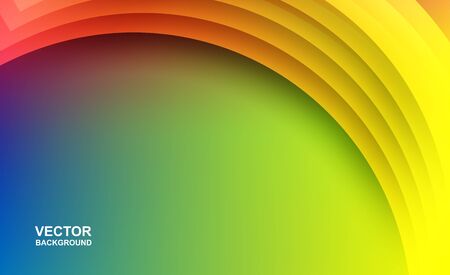 Abstract. Colorful geometric shape overlap background. light and shadow. for template, cover, banner, brochure .vector.のイラスト素材