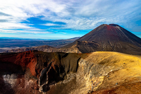Tongariro Crossing NP in new zealand