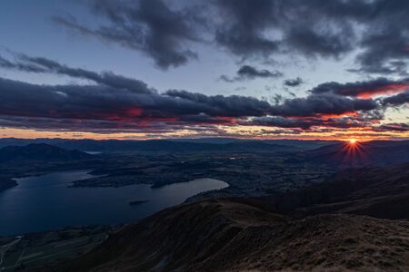The roys peak hike near wanakaの写真素材