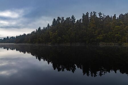Lake mattheson near fox glacier2の写真素材