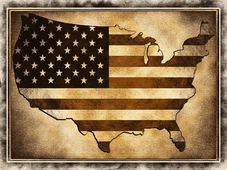 USA mapの写真素材