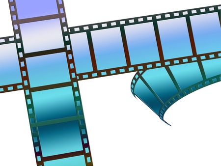 Blank film stripの写真素材