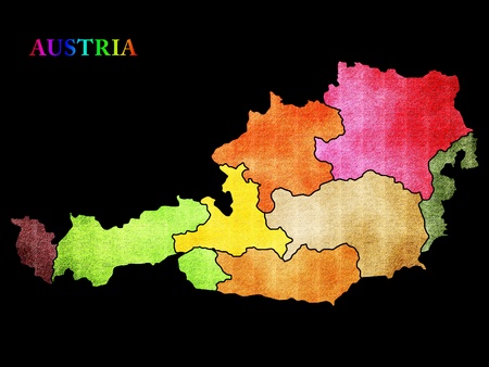 Map of Austriaの写真素材