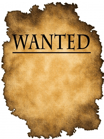 Wanted posterの写真素材