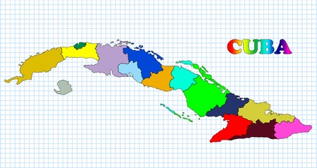 Map of Cubaの写真素材