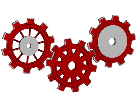 Gear systemの写真素材