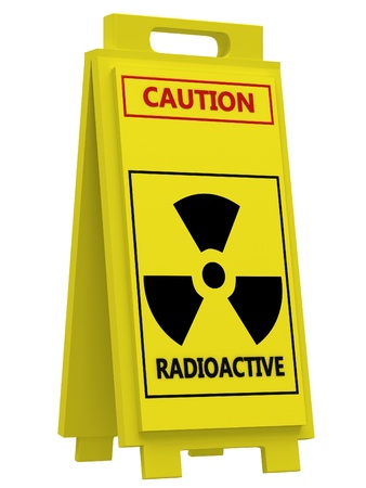 Radiation hazard symbol signの写真素材