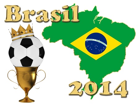 Brazil football 2014のeditorial素材