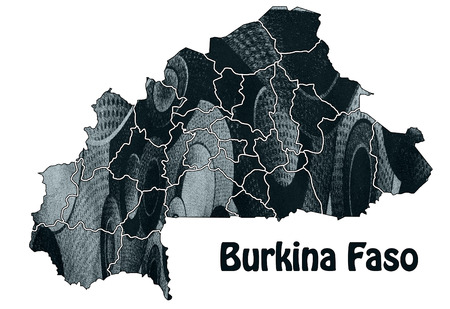 burkina faso mapの写真素材