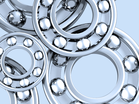 3D Technology background from metal gearsの写真素材