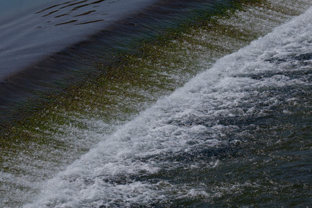 bubbling water in a small waterfall