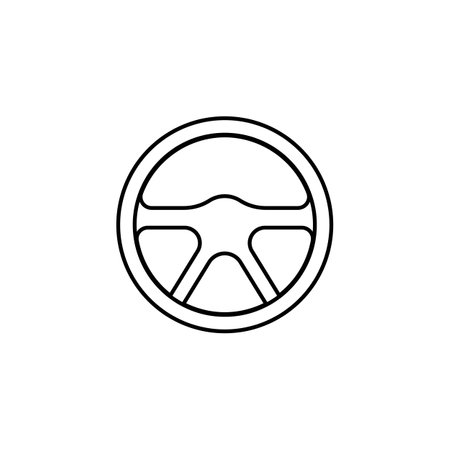 steering wheel icon vector illustration designのイラスト素材