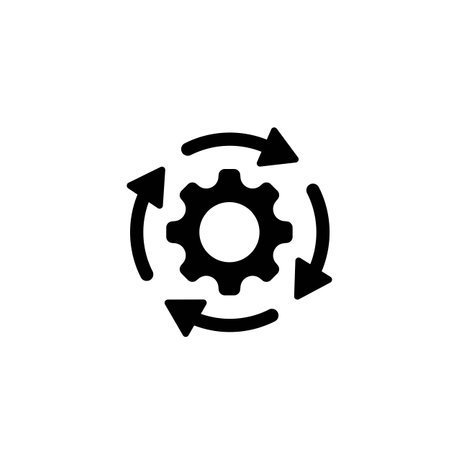 gear icon vector illustration designのイラスト素材